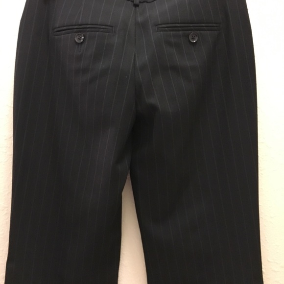 Express Editor Navy Pinstriped Dress Pants Sz 0R - Picture 4 of 7